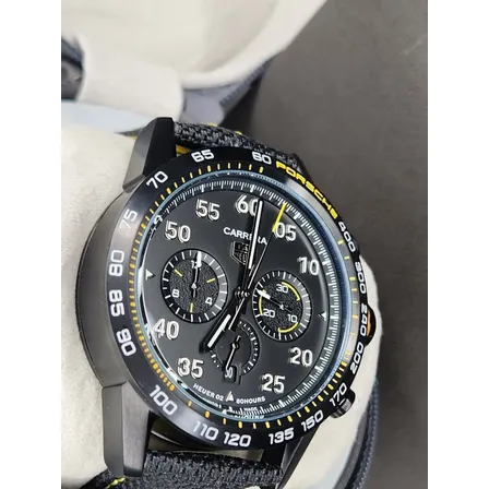 Relogio Tag Heuer Masculino Porsche Edition Cbn2a1f.fc6492 Preta Preto
