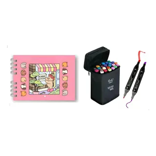 Livro Colorir Bobbie Goods 50 PĂĄginas +24 Canetas Touch Livro Colorir Bobbie Goods 50 PĂĄginas +24 Canetas Touch