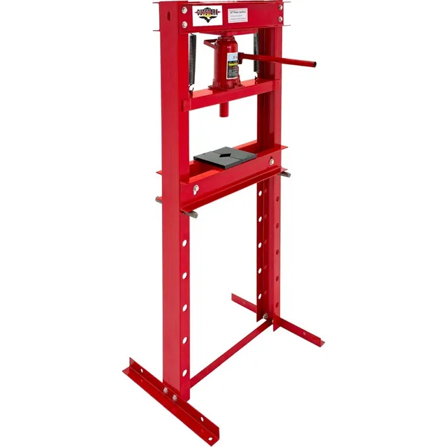 Prensa Hidraulica Para 20 Toneladas Trabajo Pesado Reforzado Color Rojo 110V