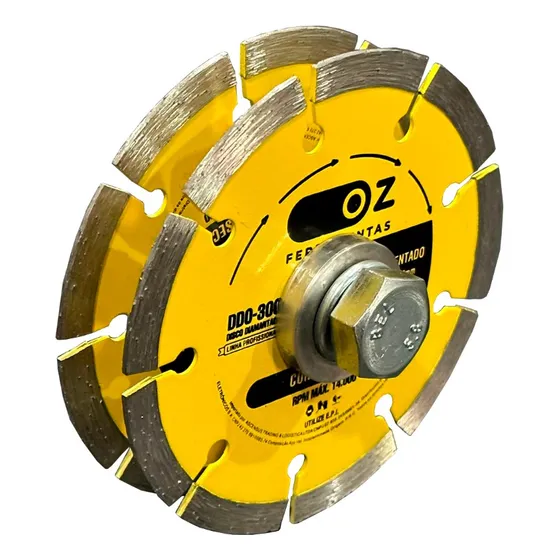 Adaptador Esmerilhadeira + 2discos Segmentado P/cortes 