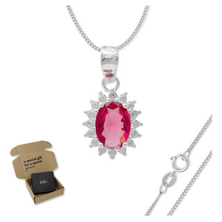 Cadena De Plata 925 Para Mujer Con Dije De Zirconia Diana Cadena De Plata 925 Para Mujer Con Dije De Zirconia Diana