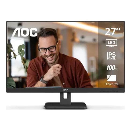 Monitor 27" 27E3H2 Panel IPS Fhd 100hz 4ms Aoc