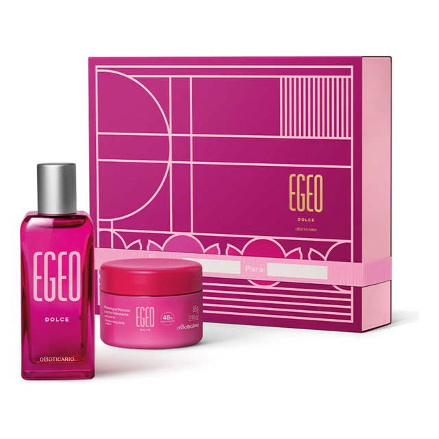 Boticário Kit Presente Egeo Dolce: Deo Colônia 50ml + Merengue Mousse Hidratante 85g Boticário Kit Presente Egeo Dolce: Deo Colônia 50ml + Merengue Mousse Hidratante 85g