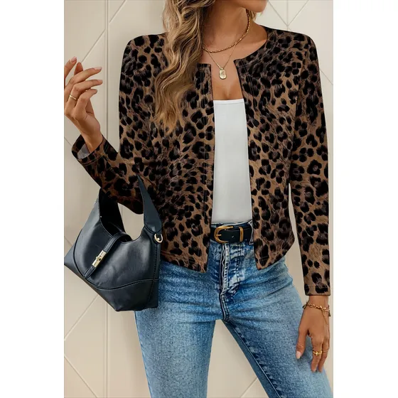 Chaqueta Kikinas Indumentaria Mujer Estampado Leopardo