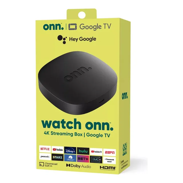 Onn Tv 4k Google Streaming Box Android Nuevo