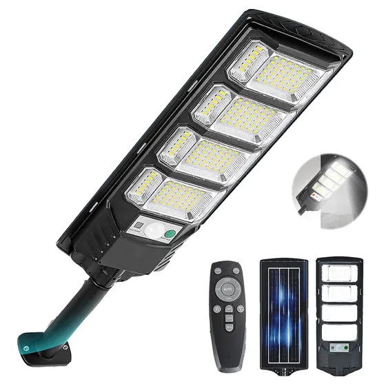 Cyotman Lámpara Solar Exterior Pared Con Sensor De Movimiento 192led Estructura Negro