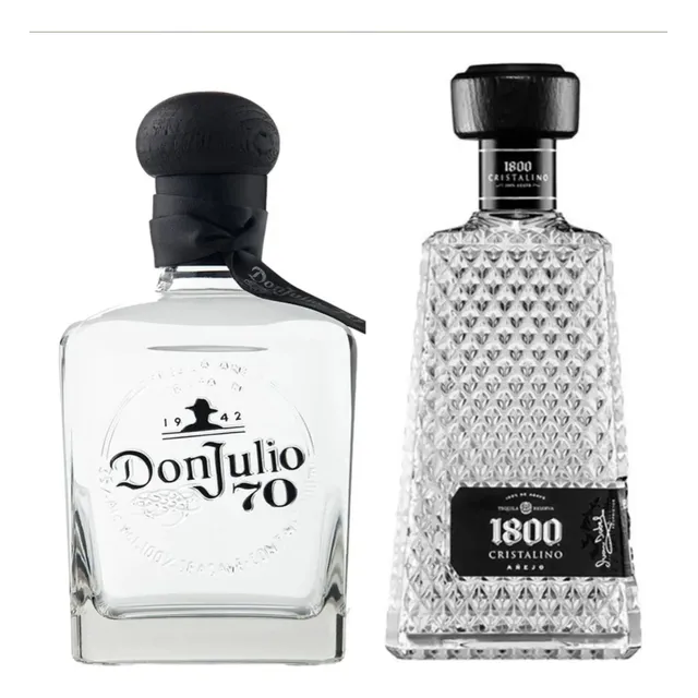 Pack De Don Julio 70 700ml Y 1800 Cristalino 700ml