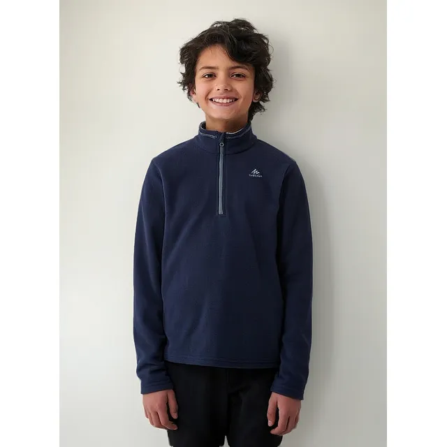 Buzo Quechua Mh100 Polar Fleece Medio Cierre Niños