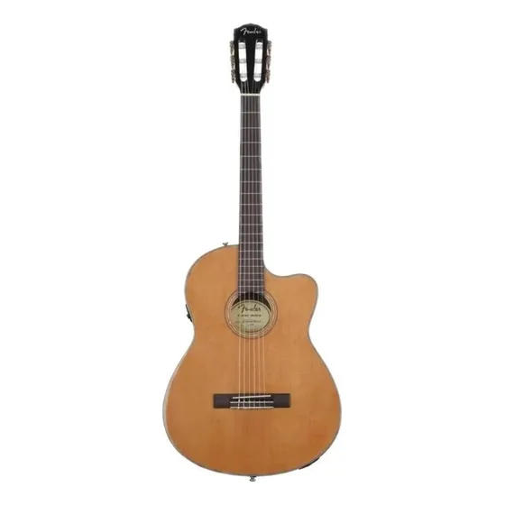 Guitarra criolla clásica Fender Classic Design CN-140SCE para diestros natural brillante