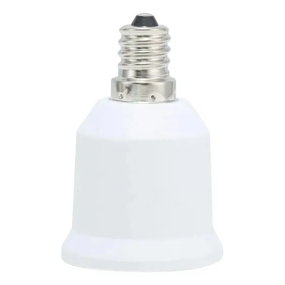 Jackyled Adaptador Socket De E12 A E26/e27 Paquete De 6 Color Blanco