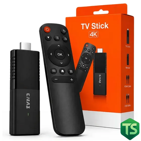 Stick Tv Android 4k Hd Streaming Chromecast Google Assistente Smart HDMI Com Wi-fi Preto Padrão
