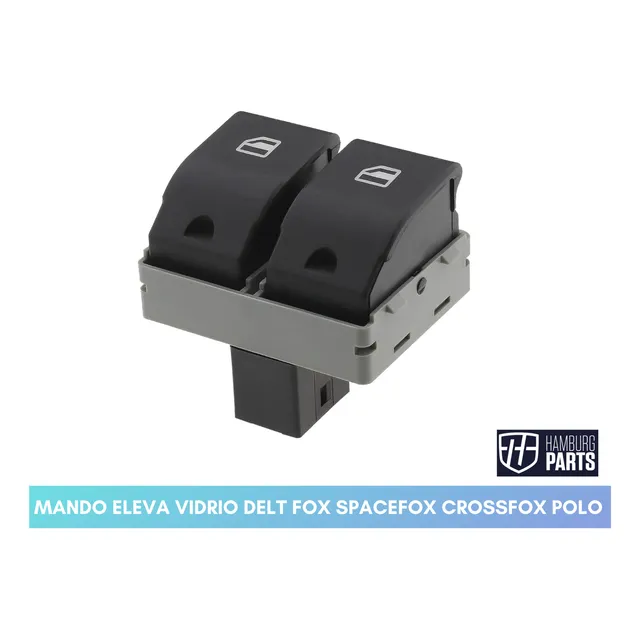 Mando Eleva Vidrio Doble Negro Fox Spacefox Crossfox Gol