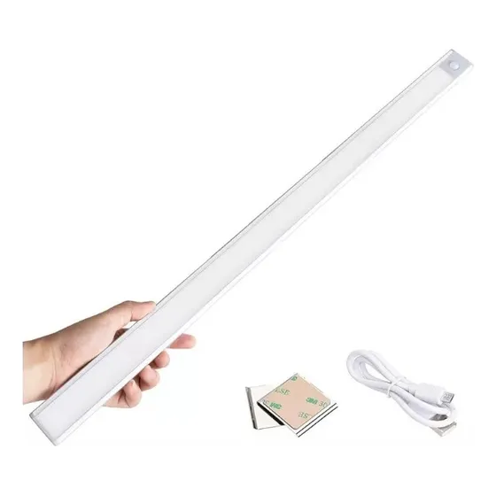 Lampara Luz Led  Sensor  De Movimiento Recargable  50 Cm