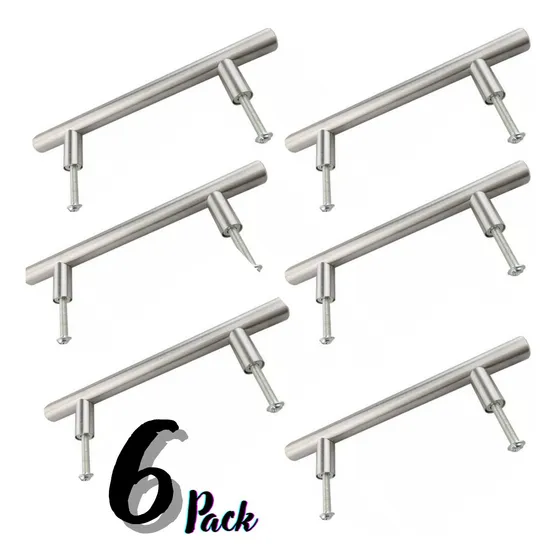 Tirador  Manija De Acero Inoxidable De 15 Cm Por 6 Unidades 