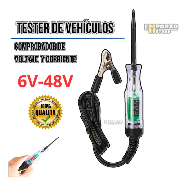 Probador Tester De Corriente Digital Automotriz 6v / 48v