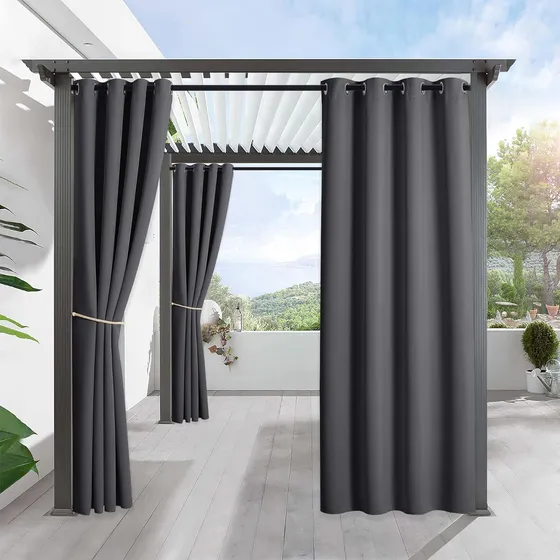 Cortina Para Exterior, Impermeables, Bloquean Luz Solar