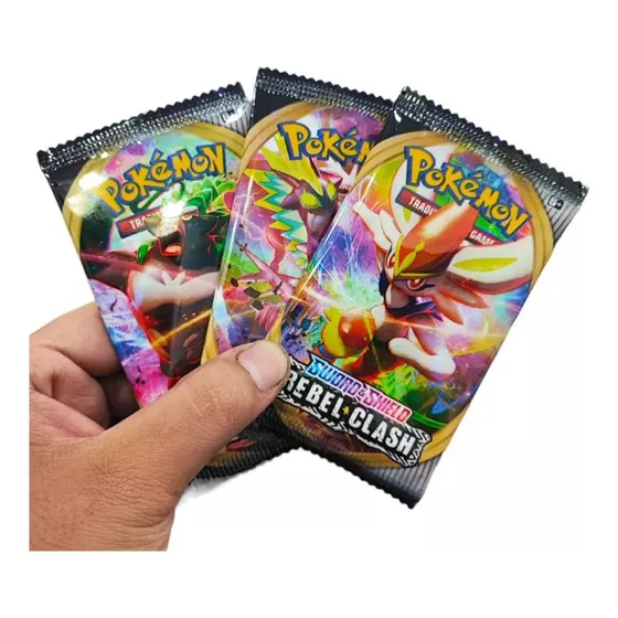 Caja 36 Sobres Pokemon Sword Shield Rebel Clash 324 Cartas