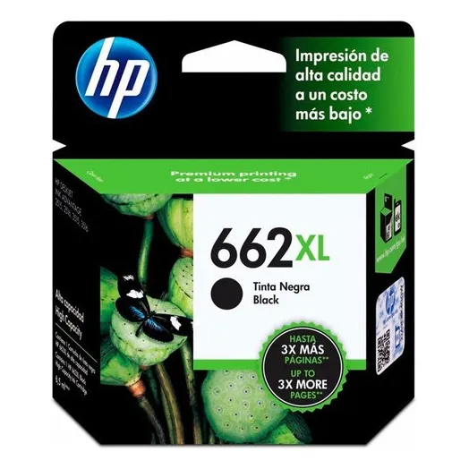 Cartucho de tinta HP 662XL negra Original (CZ105AL)