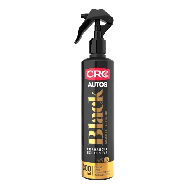 Silicona Protector Con Filtro Uv Black Crc 300 Ml Color Negro