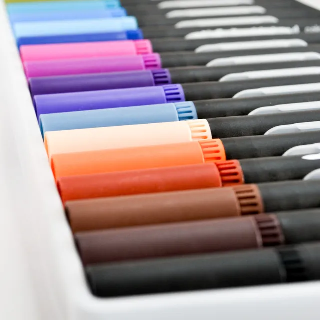 Marcadores Dual Tip Brush Pens 24