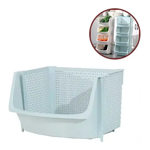 Canasto Cesto Organizador Apilable De Cocina Verduras Frutas