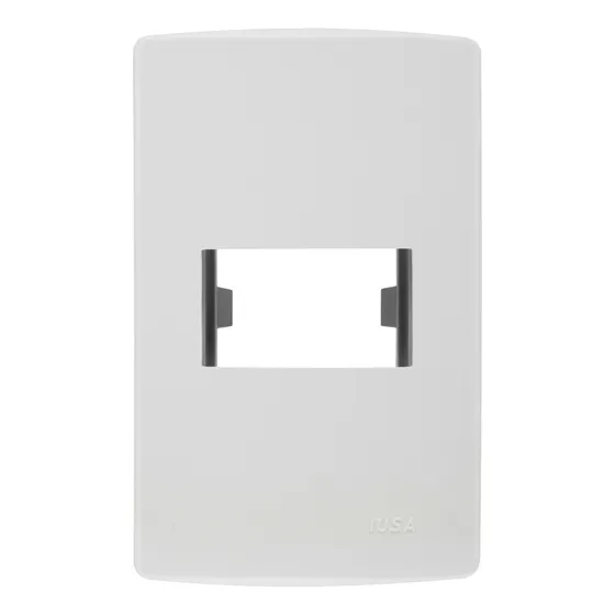 Placa Scudetto Prime De 1 Ventana, Blanco Brillante
