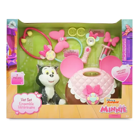 Set Juego Maletín Médico De Minnie Mouse Con Peluche Figaro