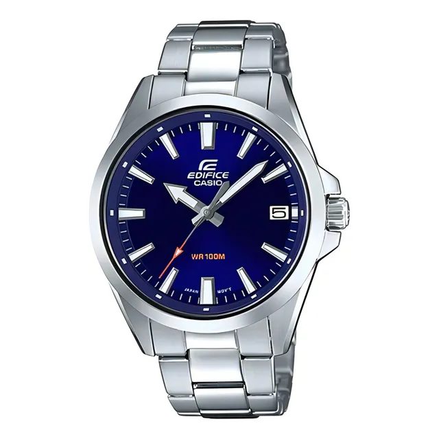 Reloj Casio Edifice Hombre Efv-100d-2a Lcal Barrio Belgrano Color de la malla Plateado Color del bisel Plateado Color del fondo Azul