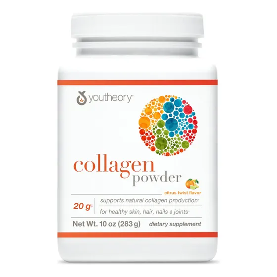 Colágeno En Polvo Youtheory Premium Con Vitamina C Y Biotina