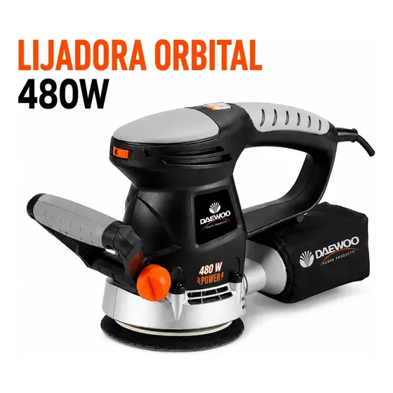 Lijadora roto orbital Daewoo DAOS DAOS480 negra 50Hz 480W