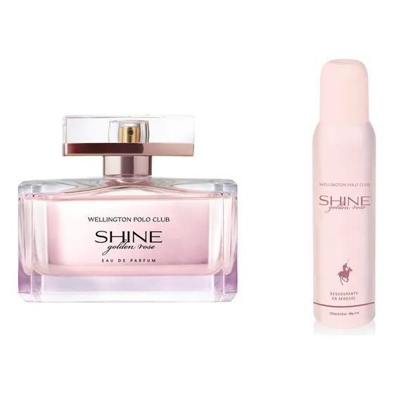 Wellington Polo Club Shine Golden Rose Mujer Perfume + Deo