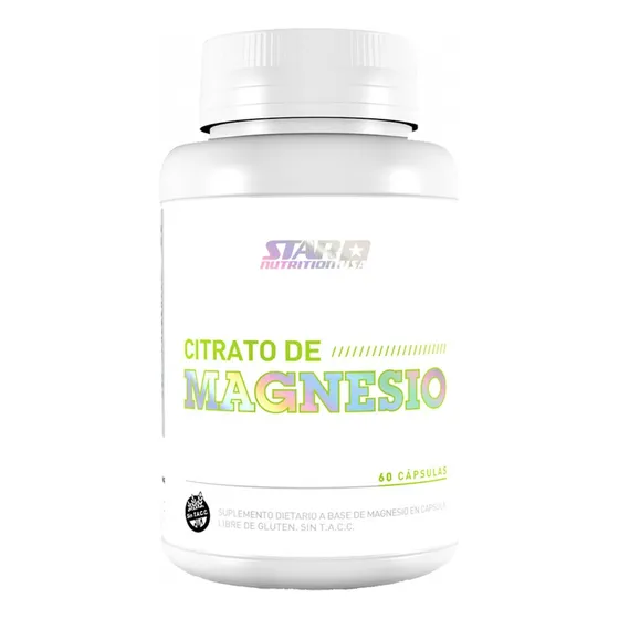 Star Nutrition Citrato De Magnesio 500grs X 60 Capsulas