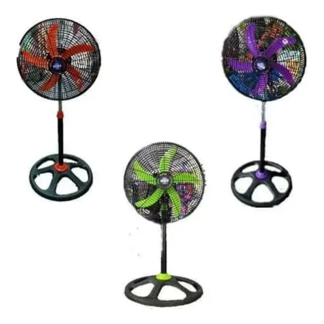 Ventilador Huracan 18  Pedestal 3 En 1 Doble Rolinera 