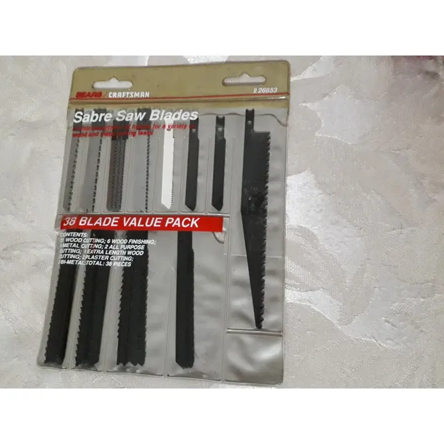 Set De Hojas P/sierra Craftsman, 38 Pcs Corte Madera Y Metal