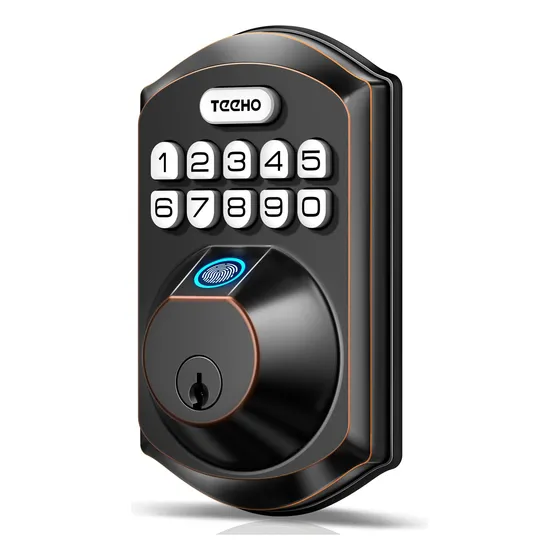 Cerradura De Puerta Inteligente Con Huella Dactilar Y Teclad