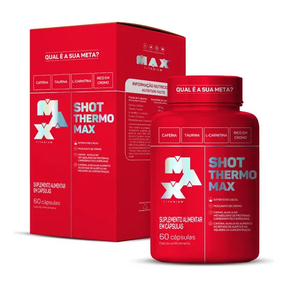 Shot Thermo Max 60 Cáps - Pre Contest Max Titanium