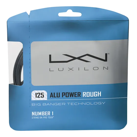 Corda Luxilon Power Rough De Aluminio, 1,25 Mm, 17 L, Set De Plata Individual
