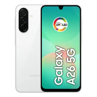 Celular Samsung Galaxy A26 5g 256gb, 8gb Ram, CĂąmera De 50mp, Ip67, Tela Super Amoled 6.7 , Nfc - Branco Celular Samsung Galaxy A26 5g 256gb, 8gb Ram, CĂąmera De 50mp, Ip67, Tela Super Amoled 6.7 , Nfc - Branco