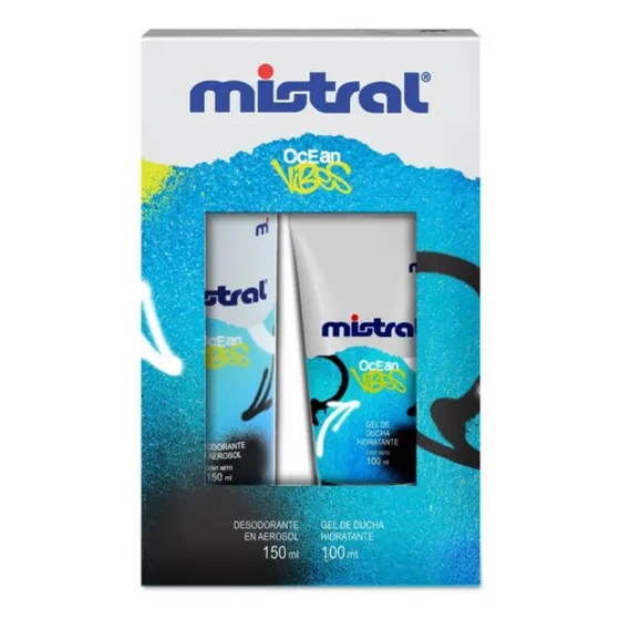 Estuche Mistral Ocean Vibes (desodorante + Gel P/ducha)