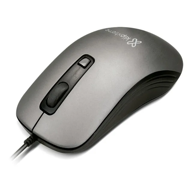 Mouse Klip Xtreme Shadow Con Sensor Óptico Usb Color Gris
