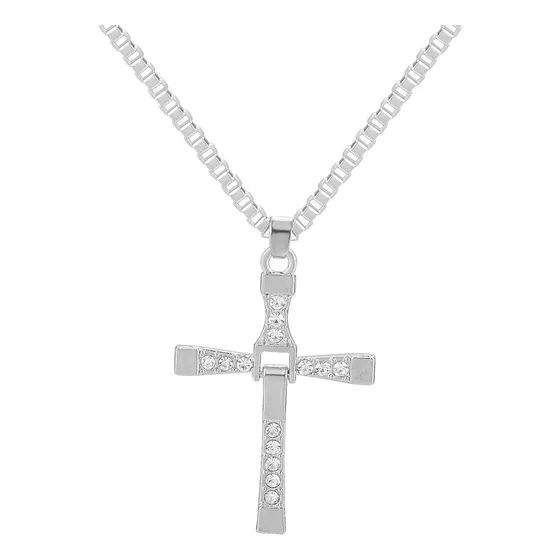 Collar Colgante Hombre Elegante Cruz Cadena Cristo