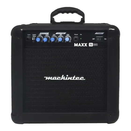 Amplificador Mackintec Maxx 15 Color Transistor para guitarra de 15W cor preto 127/220V