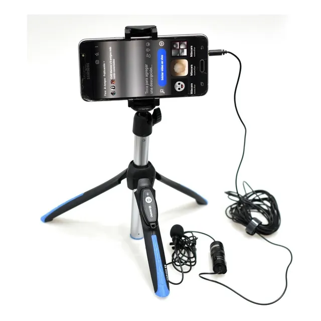 Kit Microfono Boya M1 Tripode Benro P/ Tiktok  Home Office