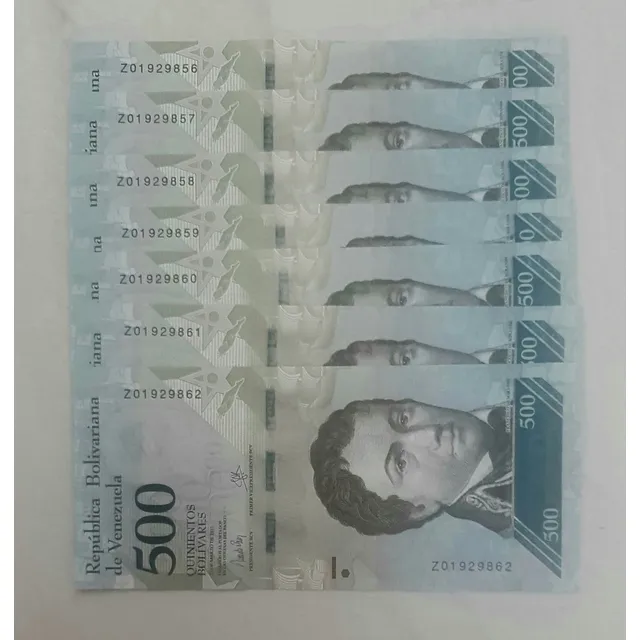 7 Billetes  Z , O De Reposicion, Consecutivos. Nuevos. 