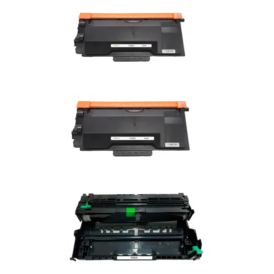 Kit 2 Tóner Tn850 Y 1 Tambor Dr820 Compatible Con Brother