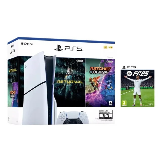 Consola Playstation 5 Ps5 Modelo Slim 1tb + Juegos De Regalo