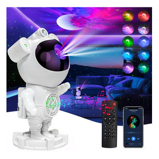 Luminária Projetor Astronauta Galáxia Caixa De Som Bluetooth Luminária Projetor Astronauta Galáxia Caixa De Som Bluetooth