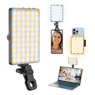 Luz Auxiliar De Led Com Clipe Para Câmeras De Computador E Luz Auxiliar De Led Com Clipe Para Câmeras De Computador E