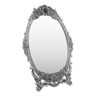 Espejo De Maquillaje De Escritorio Retro Con Bordes De Cuent Espejo De Maquillaje De Escritorio Retro Con Bordes De Cuent
