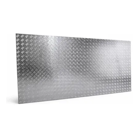 Chapa Aluminio Lavrada Xadrez 2000x1000mm Na Esp. De 1,2mm